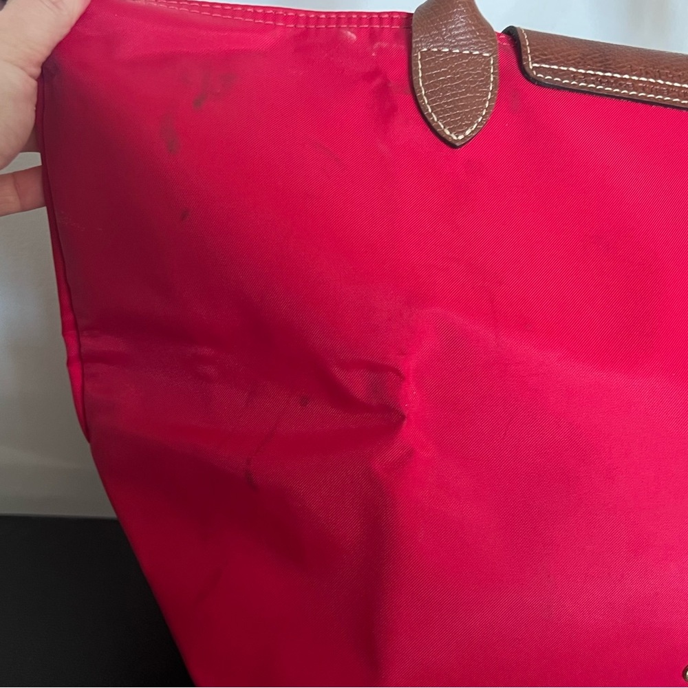 Longchamp Red and Brown Handbag - Picture 6 of 14